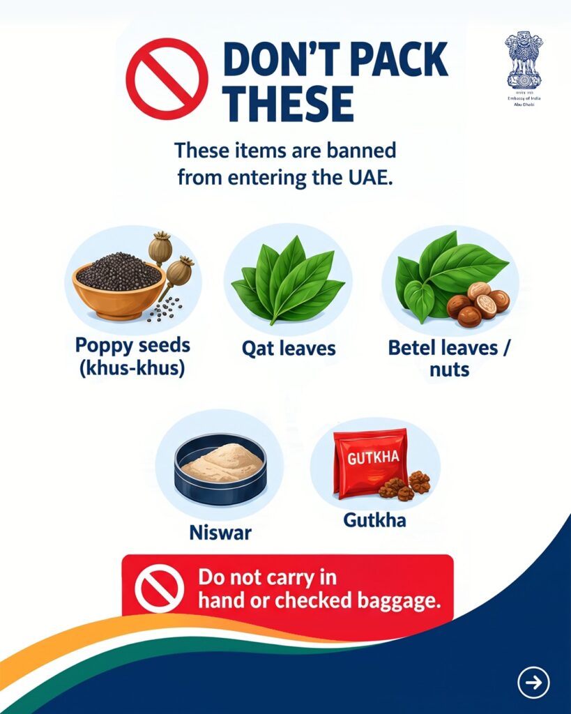 Food items banned in UAE.