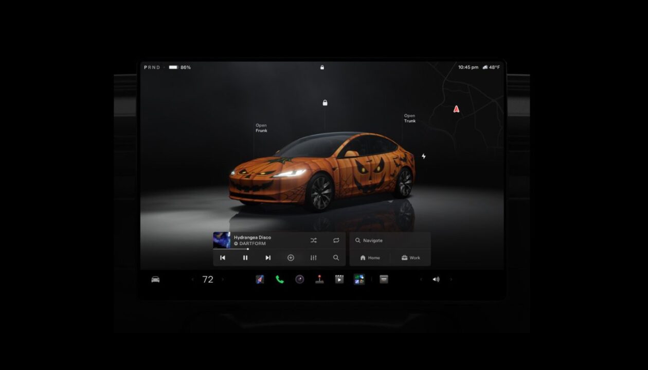 Tesla Model Y Gets Halloween Mode